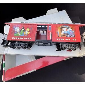 Rare LGB G SCALE #34840 WARNER BROS. TOUR USA 1999 BOX CAR MIB